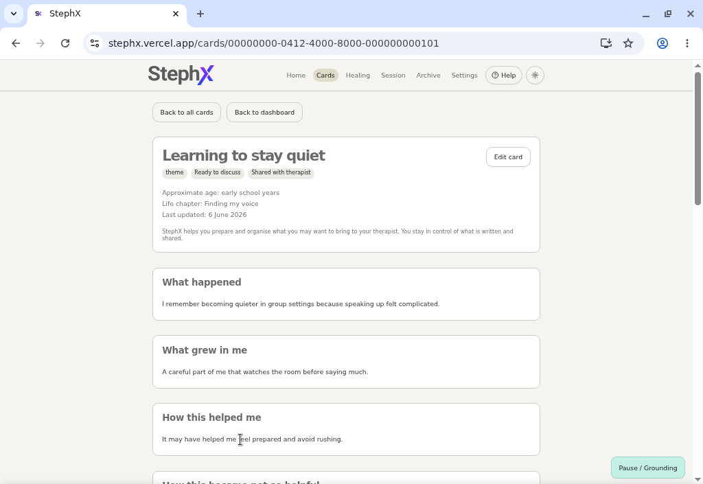 Story card detail view showing editable fields and sharing controls.
